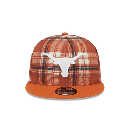 Texas Longhorns Plaid 9FIFTY Snapback Hat