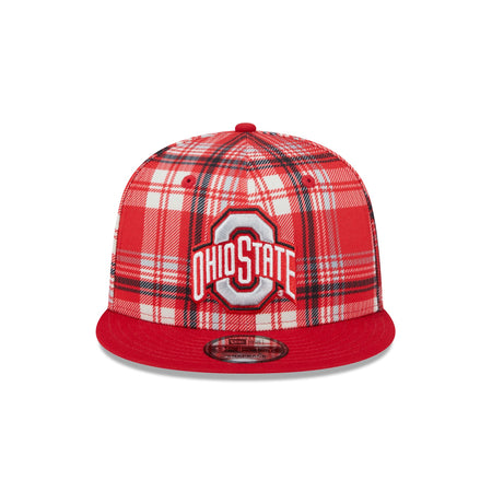 Ohio State Buckeyes Plaid 9FIFTY Snapback Hat