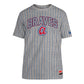 Atlanta Braves Throwback Gray Pinstripe T-Shirt