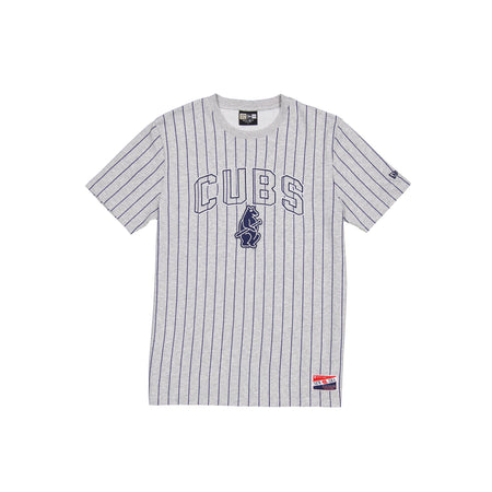 Chicago Cubs Throwback Gray Pinstripe T-Shirt