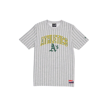 Oakland Athletics Throwback Gray Pinstripe T-Shirt