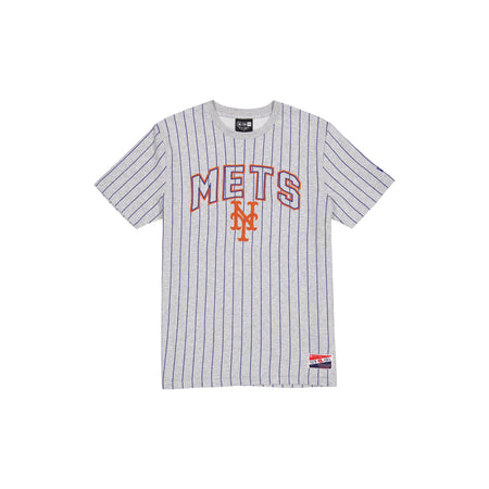 New York Mets Throwback Gray Pinstripe T-Shirt