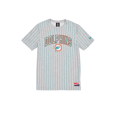 Miami Dolphins Throwback Gray Pinstripe T-Shirt