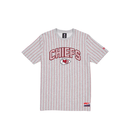 Kansas City Chiefs Throwback Gray Pinstripe T-Shirt