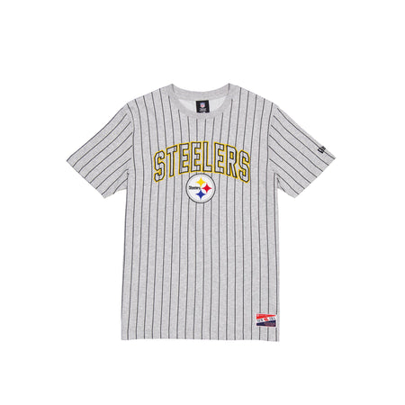 Pittsburgh Steelers Throwback Gray Pinstripe T-Shirt