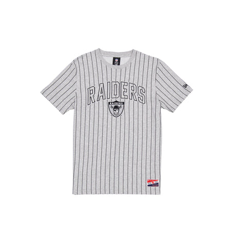 Las Vegas Raiders Throwback Gray Pinstripe T-Shirt