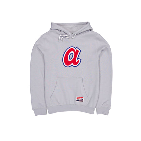 Atlanta Braves Throwback Gray Hoodie