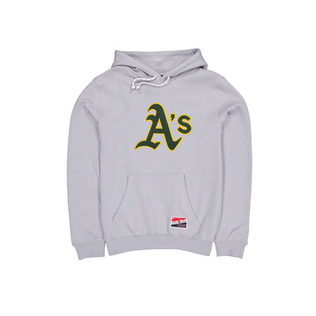 Oakland Athletics Throwback Gray Hoodie