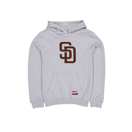 San Diego Padres Throwback Gray Hoodie