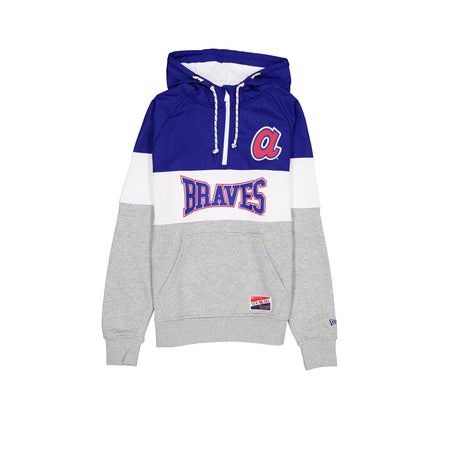 Atlanta Braves Throwback Color Block Hoodie