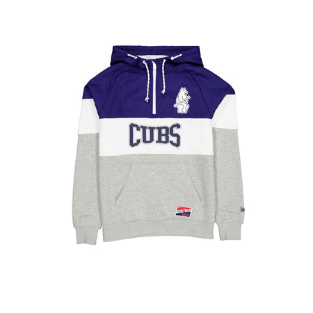 Chicago Cubs Throwback Color Block Hoodie