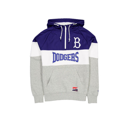 Brooklyn Dodgers Throwback Color Block Hoodie