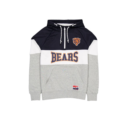 Chicago Bears Throwback Color Block Hoodie