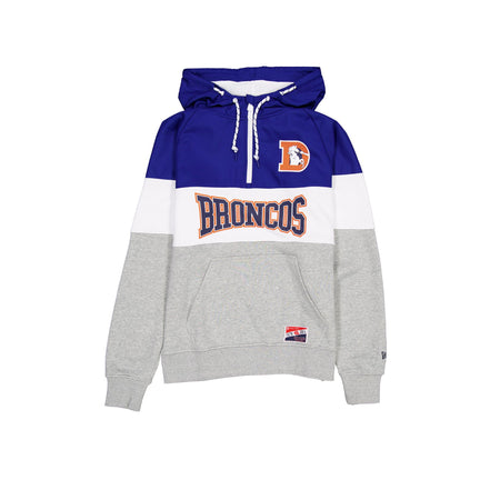 Denver Broncos Throwback Color Block Hoodie