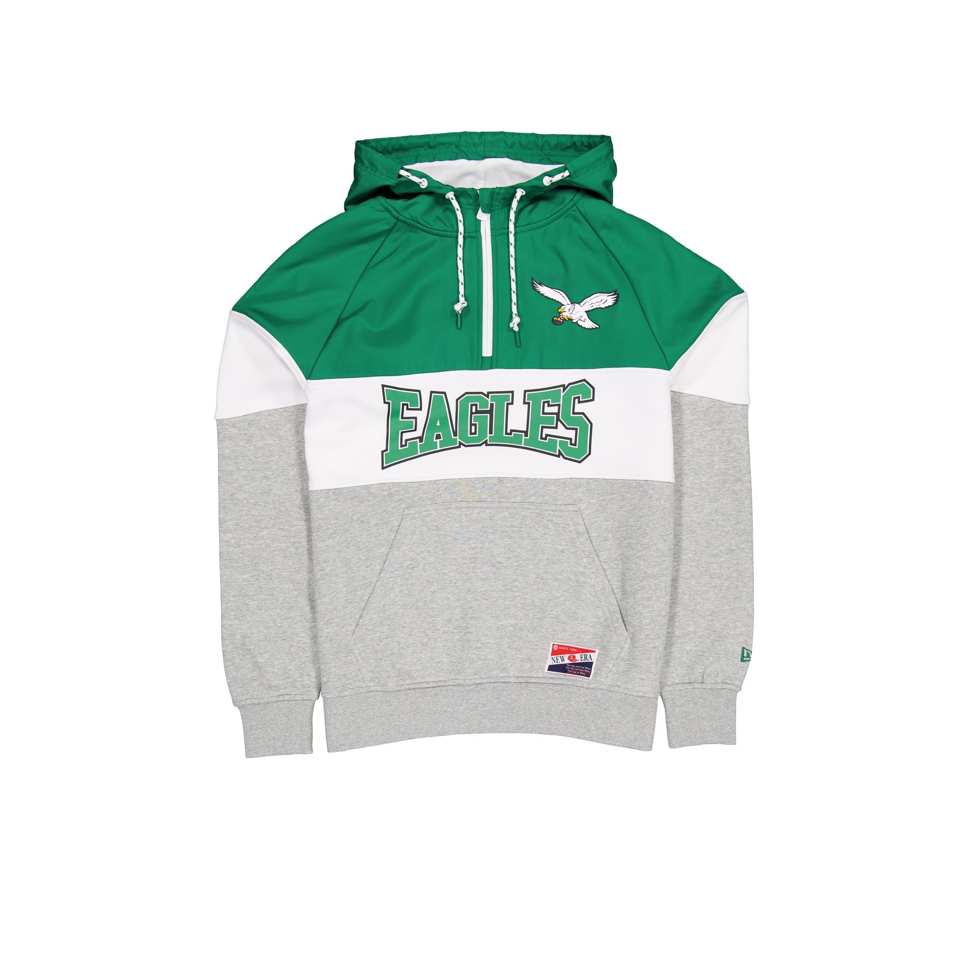 Popular Mitchell and Ness Philadelphia Eagles throwback Hooded zip down sweatshirt