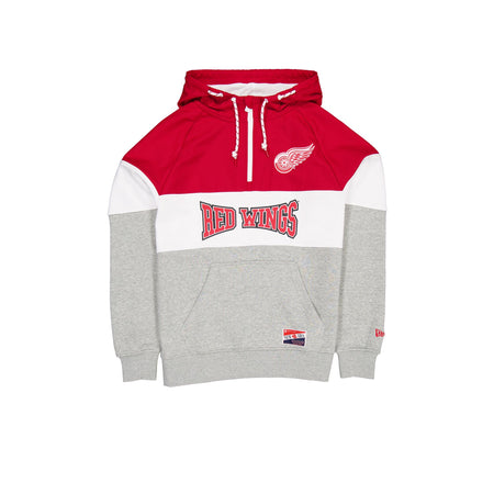 Detroit Red Wings Throwback Color Block Hoodie