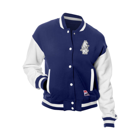 Chicago Cubs Throwback Fleece Women's Jacket