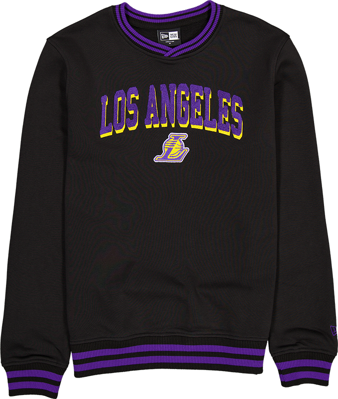 Los Angeles Lakers Sport Night Black Crewneck