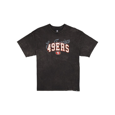 San Francisco 49ers Women's Oversized Washed Black T-Shirt