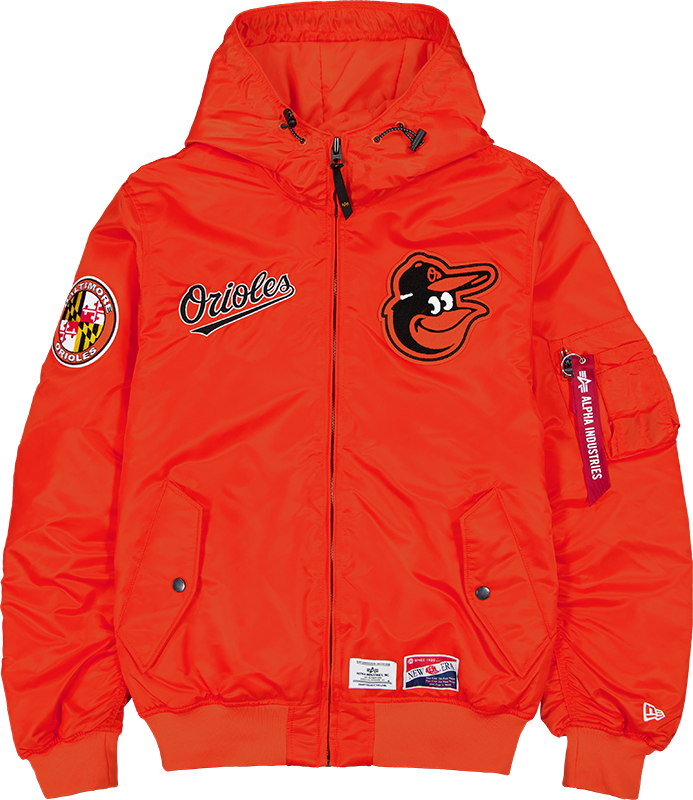 Alpha Industries x Baltimore Orioles L-2B Hooded Bomber Jacket