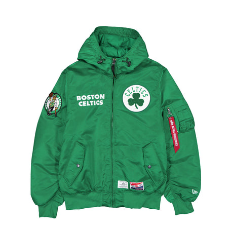 Alpha Industries x Boston Celtics L-2B Hooded Bomber Jacket