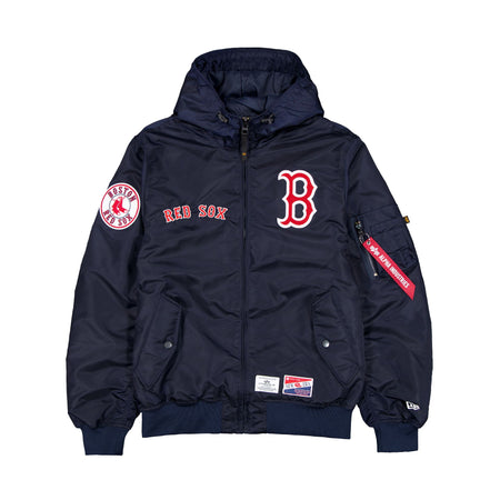 Alpha Industries x Boston Red Sox L-2B Hooded Bomber Jacket