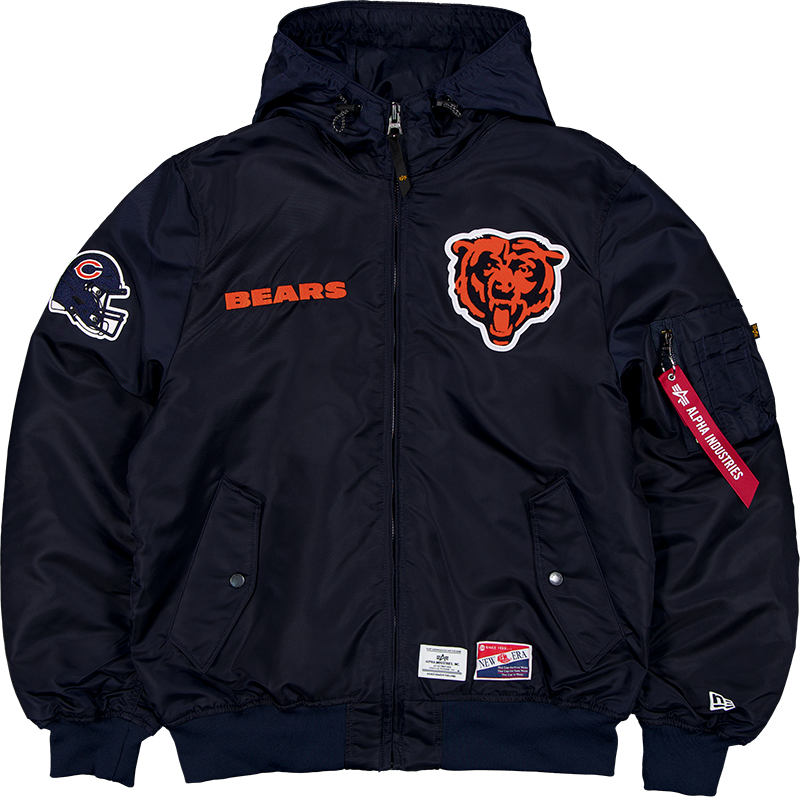 Alpha Industries x Chicago Bears L-2B Hooded Bomber Jacket