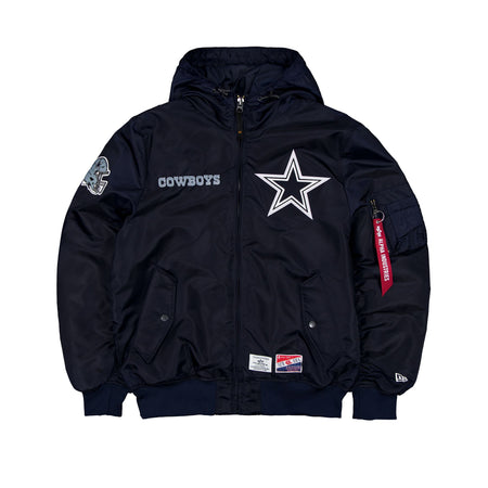 Alpha Industries x Dallas Cowboys L-2B Hooded Bomber Jacket