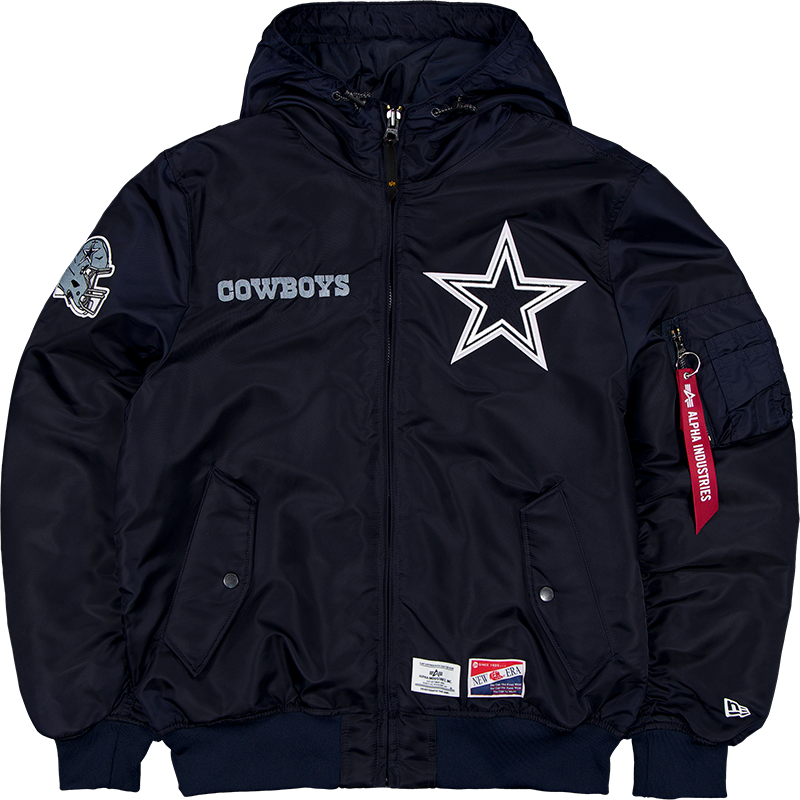 Alpha Industries x Dallas Cowboys L-2B Hooded Bomber Jacket