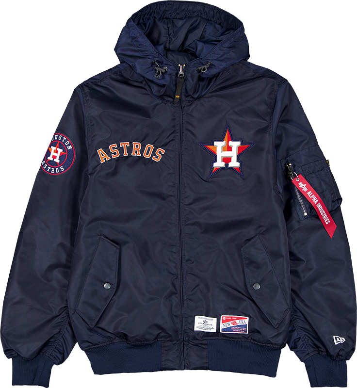 Alpha Industries x Houston Astros L-2B Hooded Bomber Jacket