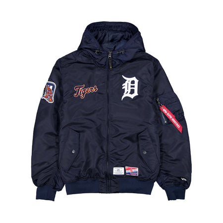 Alpha Industries x Detroit Tigers L-2B Hooded Bomber Jacket