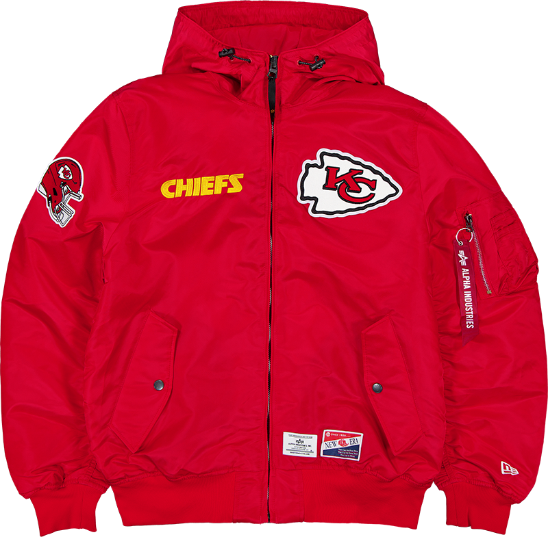 Alpha Industries x Kansas City Chiefs L-2B Hooded Bomber Jacket