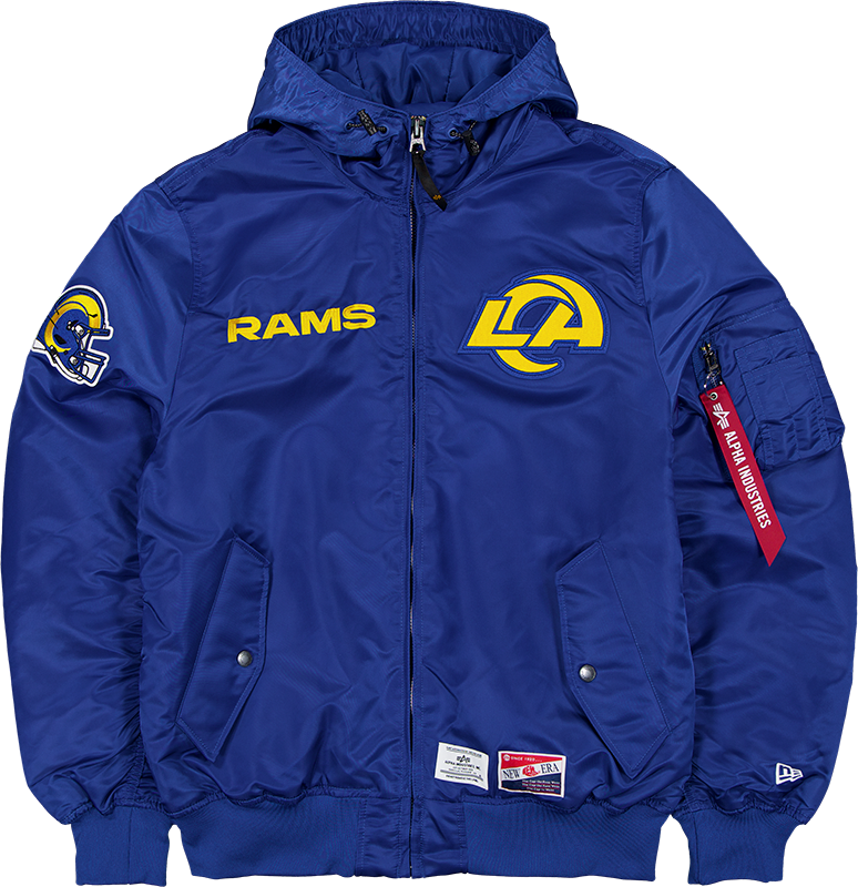 Alpha Industries x Los Angeles Rams L-2B Hooded Bomber Jacket