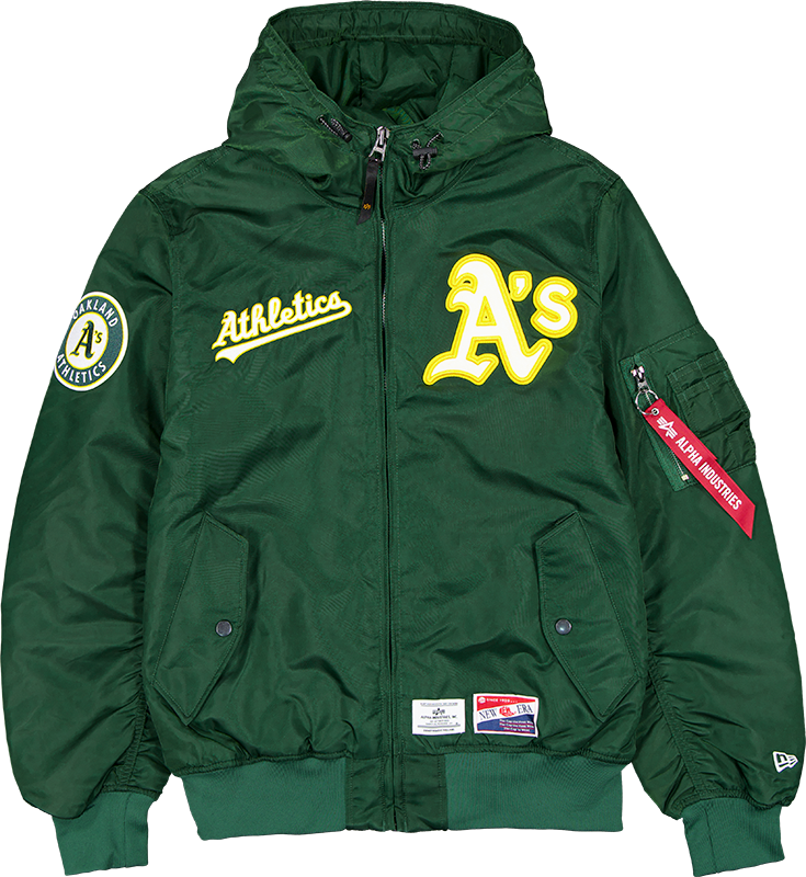 Alpha Industries x Oakland Athletics L-2B Hooded Bomber Jacket