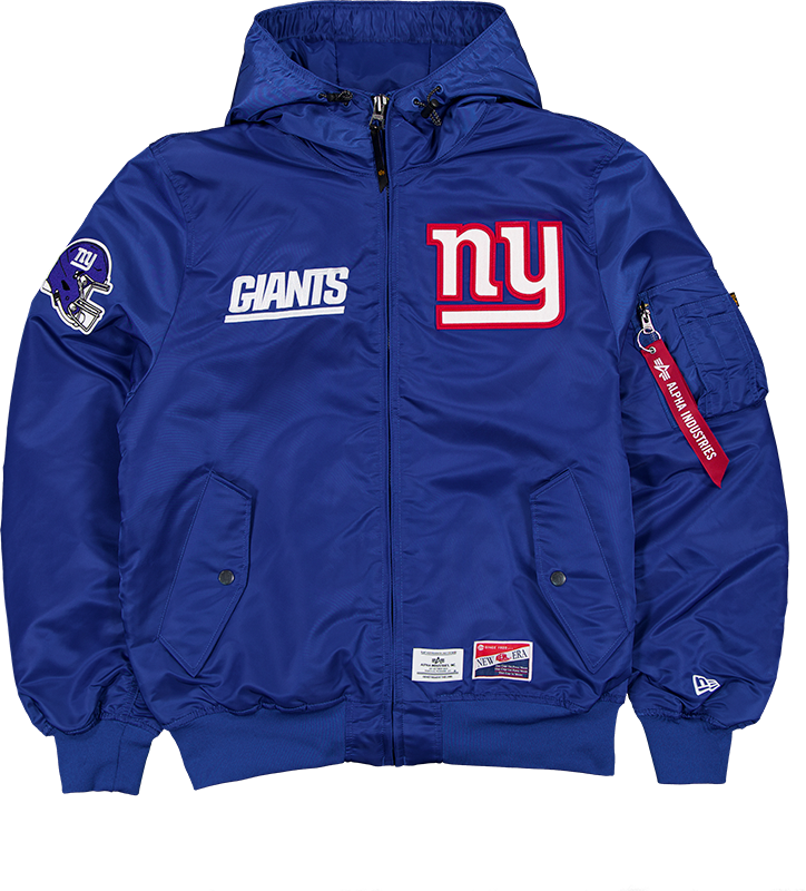 Alpha Industries x New York Giants L-2B Hooded Bomber Jacket