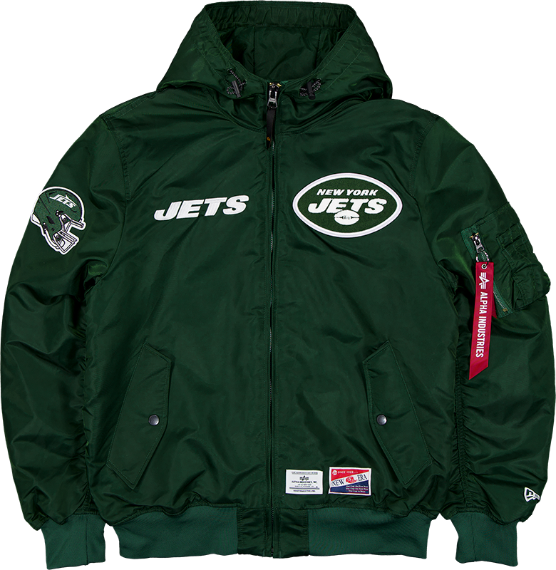 Alpha Industries x New York Jets L-2B Hooded Bomber Jacket