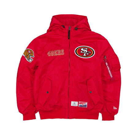 Alpha Industries x San Francisco 49ers L-2B Hooded Bomber Jacket