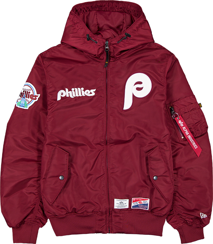 Alpha Industries x Philadelphia Phillies Cooperstown L-2B Hooded Bomber Jacket