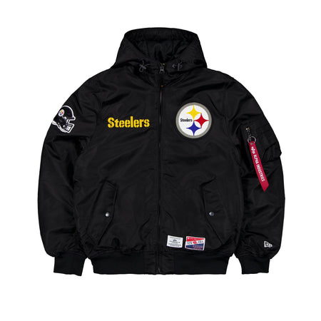 Alpha Industries x Pittsburgh Steelers L-2B Hooded Bomber Jacket