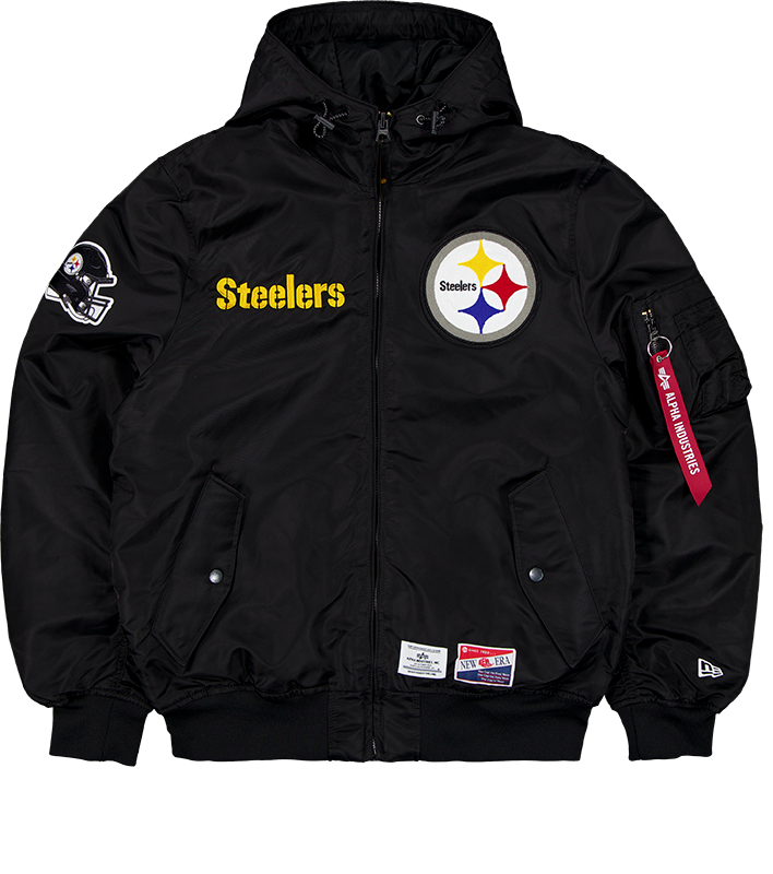 Alpha Industries x Pittsburgh Steelers L-2B Hooded Bomber Jacket