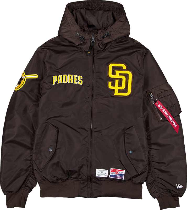 Alpha Industries x San Diego Padres L-2B Hooded Bomber Jacket