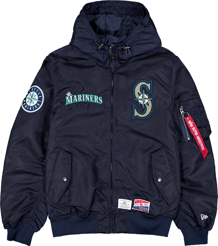 Alpha Industries x Seattle Mariners L-2B Hooded Bomber Jacket