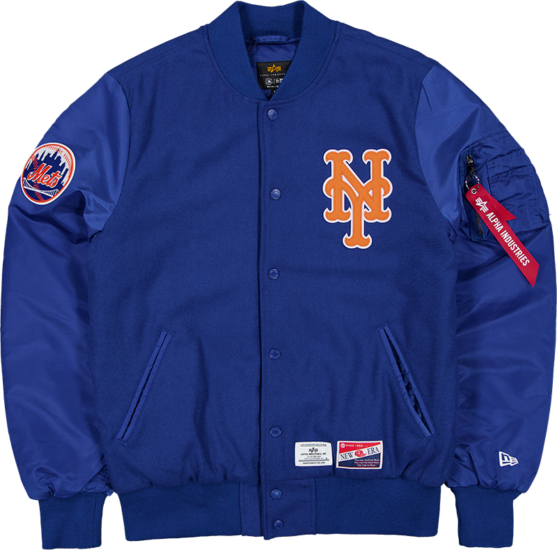 Alpha Industries x New York Mets MA-1 Wool Varsity Jacket