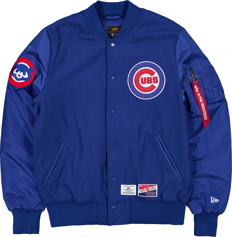 Alpha Industries x Chicago Cubs MA-1 Wool Varsity Jacket