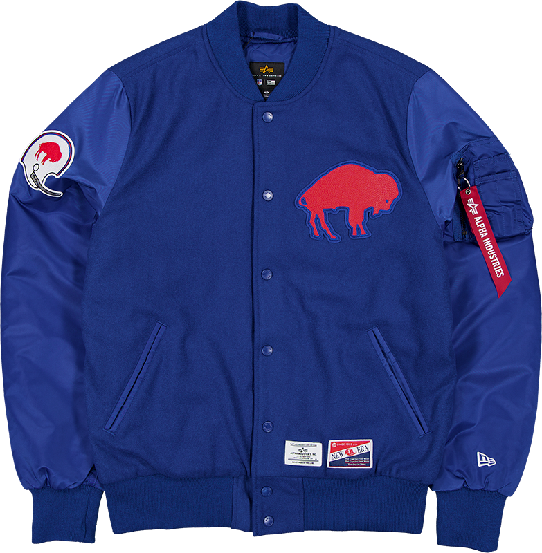 Alpha Industries x Buffalo Bills Historic MA-1 Wool Varsity Jacket