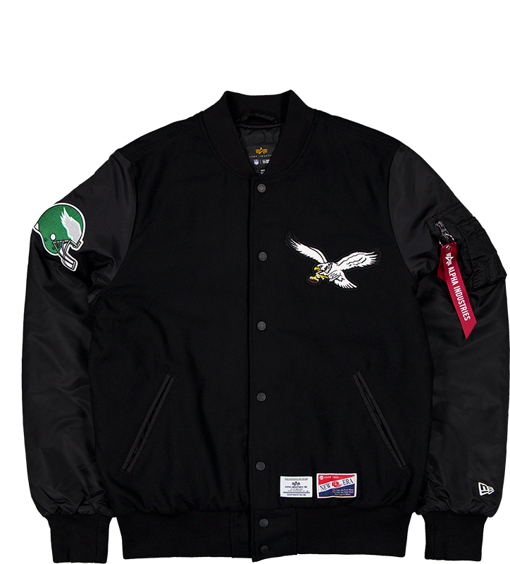 Alpha Industries x Philadelphia Eagles Historic MA-1 Wool Varsity Jacket