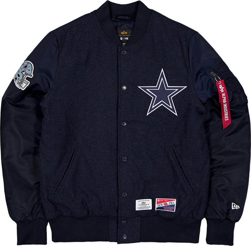 Alpha Industries x Dallas Cowboys MA-1 Wool Varsity Jacket