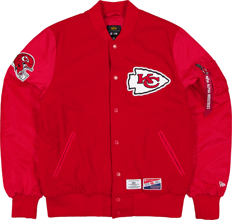 Alpha Industries x Kansas City Chiefs MA-1 Wool Varsity Jacket