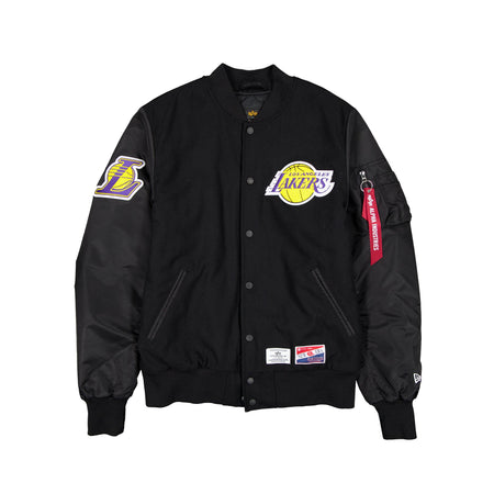 Alpha Industries x Los Angeles Lakers MA-1 Wool Varsity Jacket