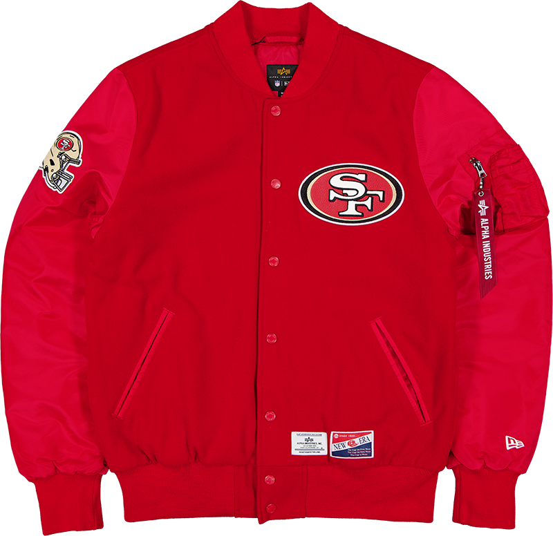 Alpha Industries x San Francisco 49ers MA-1 Wool Varsity Jacket